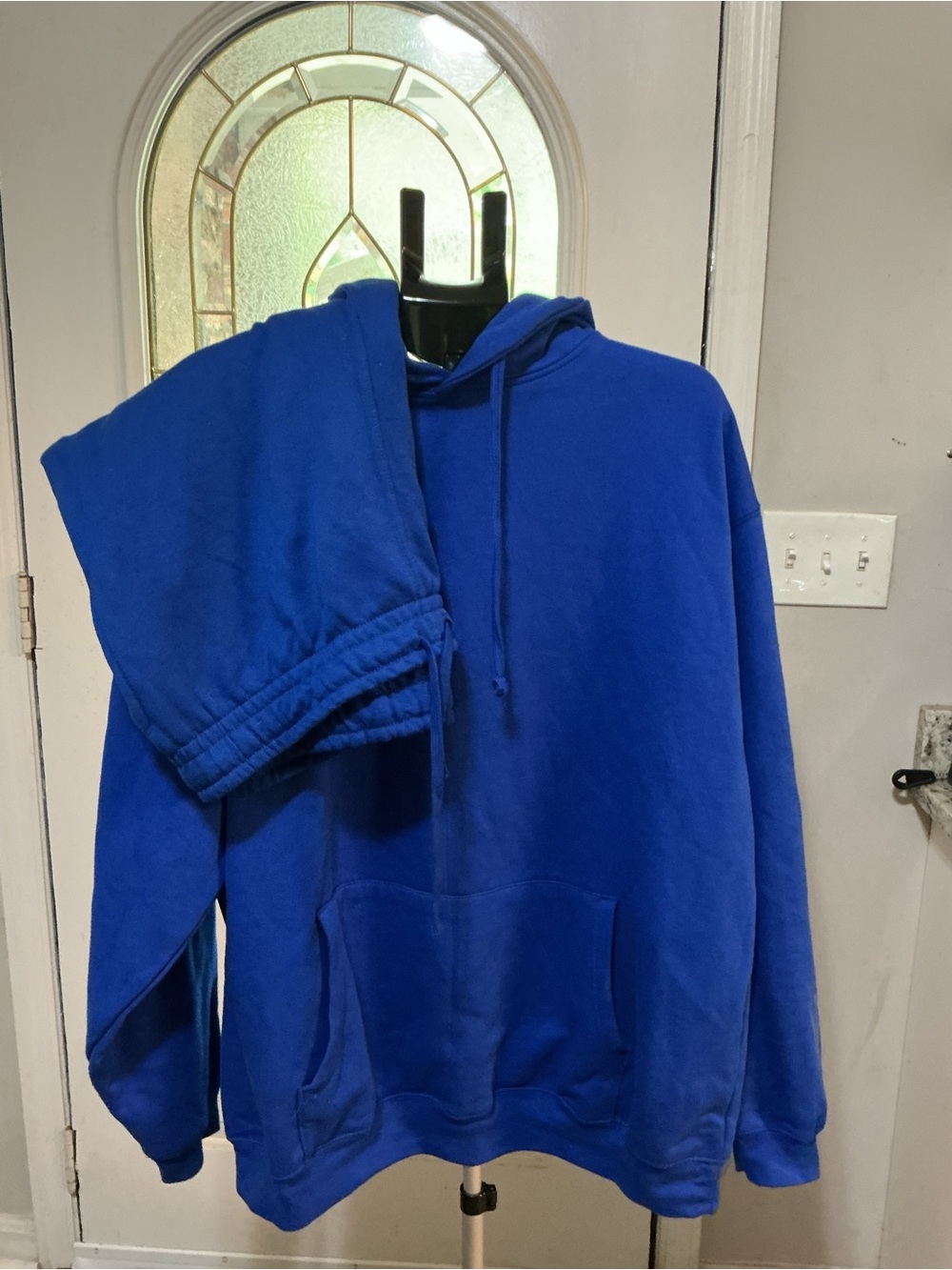 Blue Hooded Sweatshirt for Men - Casual Pullover Hoodie